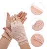 Unique Bargains Anti-slip Half Finger Manicure Gloves 1 Pair - 3 of 4