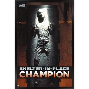 Trends International Star Wars: Saga - Han Solo - Shelter In Place Framed Wall Poster Prints - 1 of 4