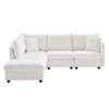 NicBex Sectional Sofa with Ottoman & 2 Pillows 5 Seat L Shaped Modular Sofa for Living Room & Apartment - 2 of 4