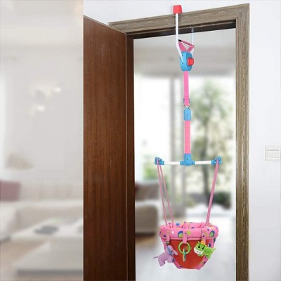 Tramull Baby Door Jumper Baby Doorway Jumper, Playful Parade Door Jumper Adjustable Baby Bouncer Doorway Fun Hanging Jump Seat