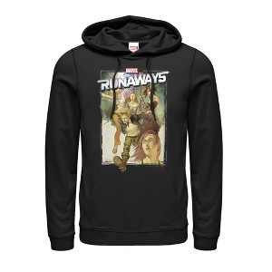 Men's Marvel Runaways Watercolor Poster Pull Over Hoodie - 1 of 3