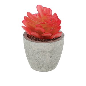 Unique Bargains Artificial Plants New Lotus in Mini Pulp 2.76"x2.76"x4.53" 1 Pc - 1 of 4