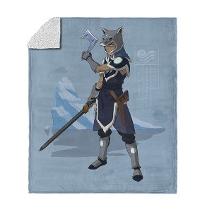 Nickelodeon Avatar The Last Airbender Silk Touch Faux Shearling Throw Blanket - 1 of 4