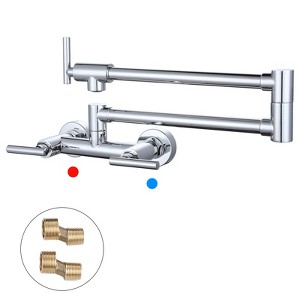WOWOW Wall Mounted Pot Filler with Hot Cold Water control - 1 of 4