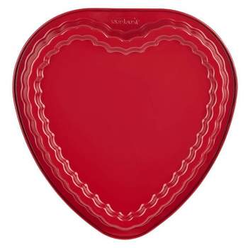 ObiozZ 8 inch heart-shaped cake pan set of 2, heart-shaped cake
