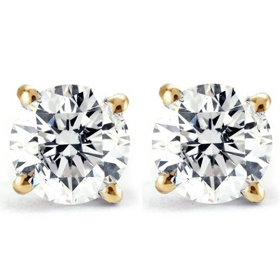 Pompeii3 2 1/4 Ct T.W. Diamond Screw Back Studs Lab Created 14k Yellow Gold