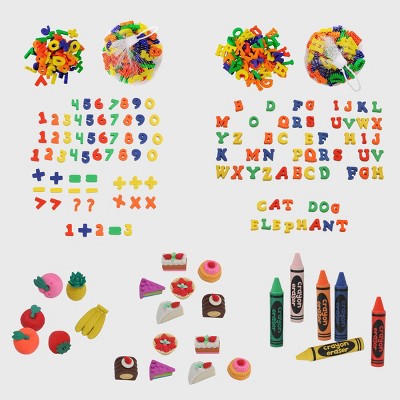 Reward Erasers with Alphabet and Numbers - Bullseye's Playground™