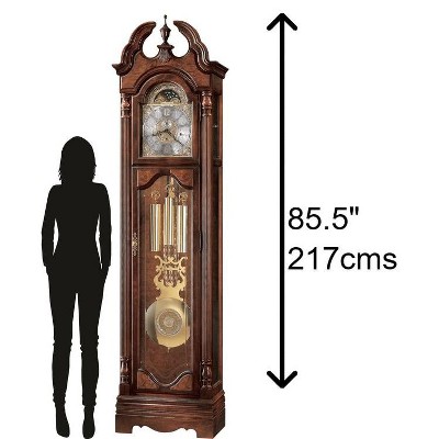 Langston 85.5'' Brown Wood Traditional Grandfather Clock