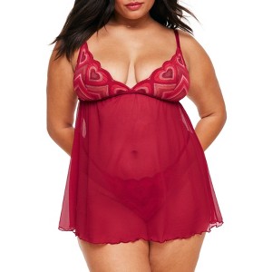 Adore Me Women's Amorata Babydoll Lingerie - 1 of 4