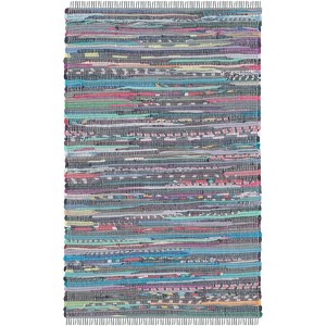 Rag Rug RAR121 Hand Woven Indoor Rugs - Safavieh - 1 of 4