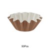 Unique Bargains Large Pleated Style Disposable Baking Cups Cardstock PET Coating 1.77"x1.18" 50 Pcs - 4 of 4