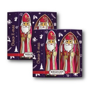 Riegelein Solid St. Nicholas Chocolate 30% Cocoa Fairtrade 10 Pieces 125 g. (Pack of 2) - 1 of 4