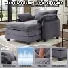 40''W Comfy Cloud Sofa Armchair - Corduroy Oversized Chair & Ottoman Set, Plush Upholstery & Extra Deep Seat for Small Apartment Living Rooms - 2 of 4