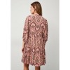 ellos Plus Size Crinkle Keyhole Empire Dress - 3 of 4