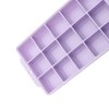 Unique Bargains 15-Cavity Square Ice Tray with Color-Matched Lid Hand Wash Only Silicone Space 7.68"x4.33"x1.38" 1 Pc - 3 of 3