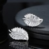 Leaf Baguette Earrings Necklace or Ring for Women Sterling Ginger Lyne Collection - 3 of 4