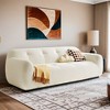85.8" Wide Chenille Fabric Sofa with Tufted Style, Full Sponge Compression Design, with Powder-Free Foam - Leovsnove - 2 of 4