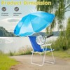KTMBDW Folding Beach Chair with Umbrella for Adults, Lightweight Porable Camping Chair with 265lbs Capacity for Travel Picnic Concert & Outdoor - 4 of 4
