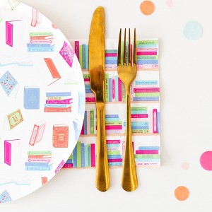 Jollity & Co. - Book Club Large Napkins - Pack of 16 Paper Napkins - 1 of 2