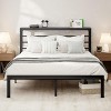 Allewie Modern Bed Frame with 4.7" Headboard Shelf, Heavy-Duty Platform Bed Frame, No Box Spring Needed - image 2 of 4