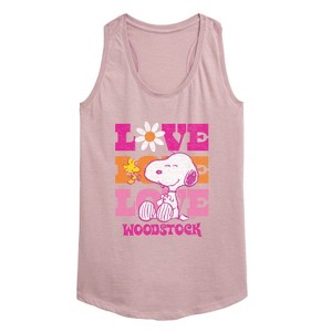 Women's - Peanuts - Love Woodstock Graphic Racerback Tank - 1 of 4