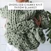 Chunky Knit Throw Blanket Braided, Soft & Cozy - Becky Cameron - 2 of 4