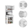 NicBex 66.9 Inch Tall Kitchen Pantry Storage Cabinet with Open Shelves,2 Doors and 1 Drawer for Dining Room,Bathroom,Kitchen,White - 4 of 4