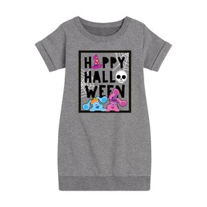 - Blue's Clues & You! - Happy Halloween Graphic Short Sleeve Fleece Dress - 1 of 4