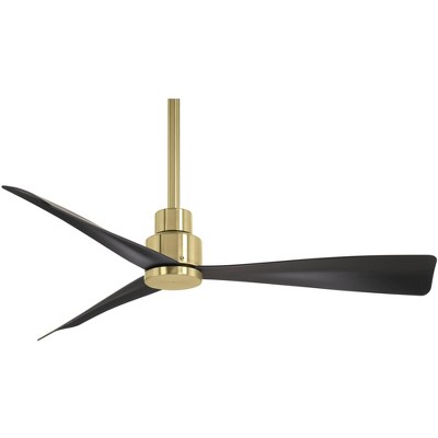 44" Minka Aire Simple Soft Brass Wet Ceiling Fan with Remote Control