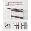VASAGLE Coat Rack Hall Tree with Shoe Bench for Entryway Entryway Bench with Coat Rack Charcoal Gray and Black - 4 of 4