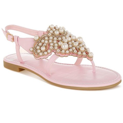 Обувь Rag & Co Womens Nayasa Pn Buckle Pearls Flats 6