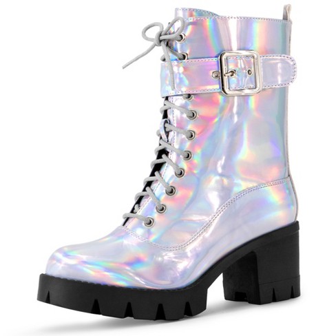 Round toe combat boots outlet