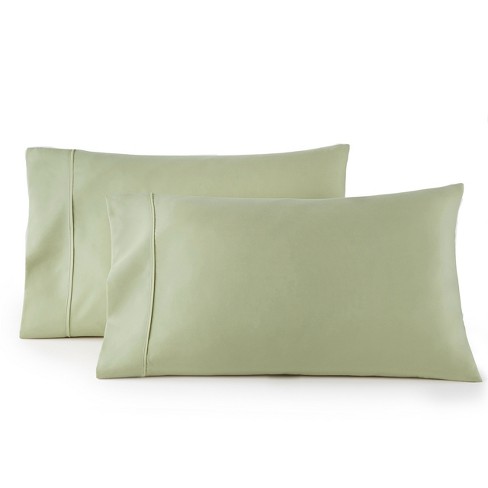 Hc Collection Microfiber Pillowcases (set Of 2),king, Sage : Target