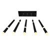 CWI Lighting Flute 5 Light LED Chandelier With Black Finish - 3 of 4