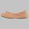 Isotoner Women's Sloan Nude Spandex Ballerina Slippers - 2 of 4