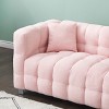 NicBex Couches for Living Room 80"Inch Modern Teddy Upholstered 3 Seater Sofa Couch with Sturdy Hardware Foot Support and 2 Throw Pillows - 4 of 4