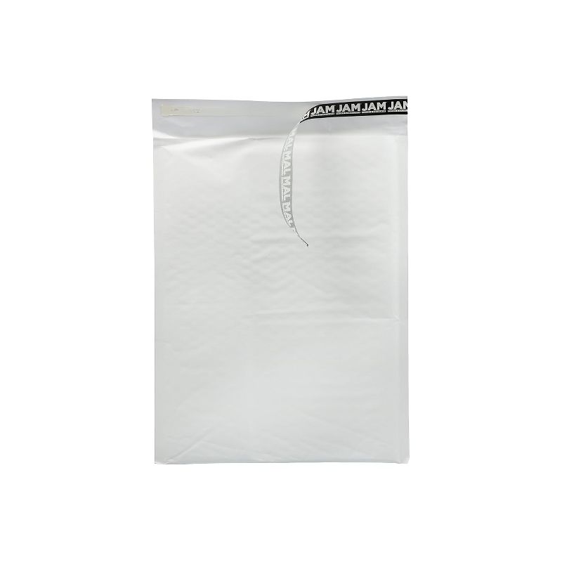 JAM Paper Bubble Lite Padded Mailers Size 5 10 1/2 x 14 1/2 White Kraft 194505I, 2 of 6