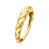 RS Pure by Ross-Simons 18kt Gold Vermeil Twisted Shrimp Ring - 3 of 4