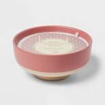 13oz Footed Textured Ceramic Dish with Dustcover Peony Rose Water & Freesia Pink - Threshold™