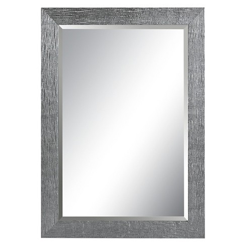 mirror silver uttermost target rectangle tarek decorative