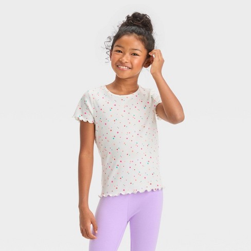 Girls' Lace Trim Cami Tank Top - Cat & Jack™ Black S : Target