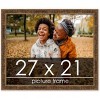 PosterPalooza | Textured Gold Picture Frame - UV Acrylic, Backing Board, Hanging Hardware Included - 2 of 4