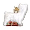 Old World Christmas Glass Blown Ornament, White Westie - 3 of 4