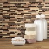 Smart Tiles 10.06'' X 10'' Self Adhesive 3D Peel and Stick Backsplash Tiles Brown - image 3 of 4