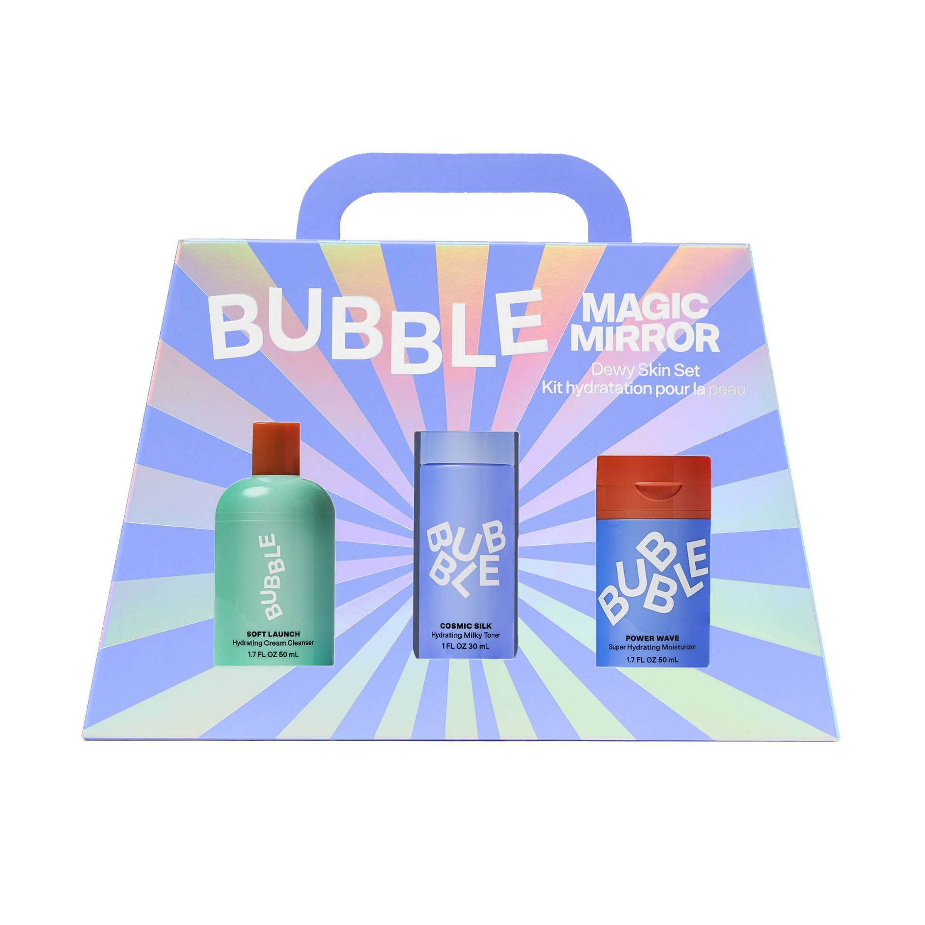 Bubble Skincare Magic Mirror Dewy Skin Set Daily Face Moisturizers - 3pc