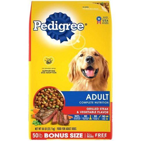 Pedigree Adult Grilled Steak And Vegetable Dry Dog Food : Target