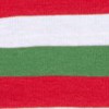 red white & green