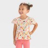 Toddler Girls' 2pc Disney Minnie Mouse Peplum Top & Biker Shorts Set - Pink - 3 of 4