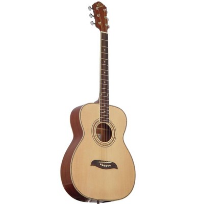 Oscar Schmidt OF2-A Folk Acoustic Guitar. Natural Spruce