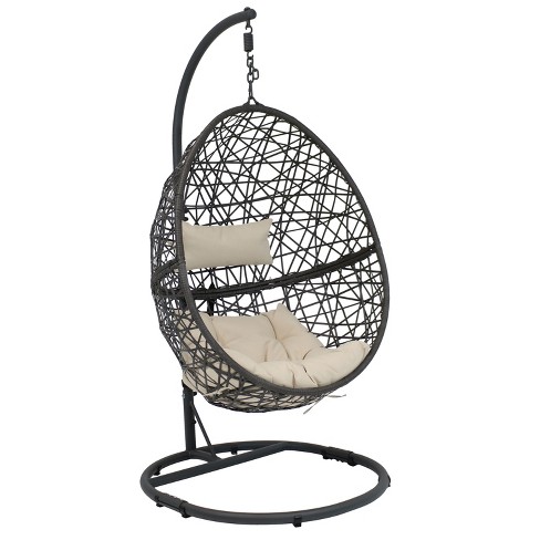 Sunnydaze Outdoor Resin Wicker Patio Caroline Lounge Hanging